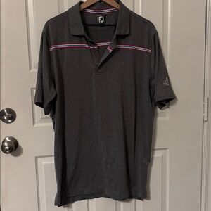 Footjoy xl  Gray Polo Shirt athletic fit Troon